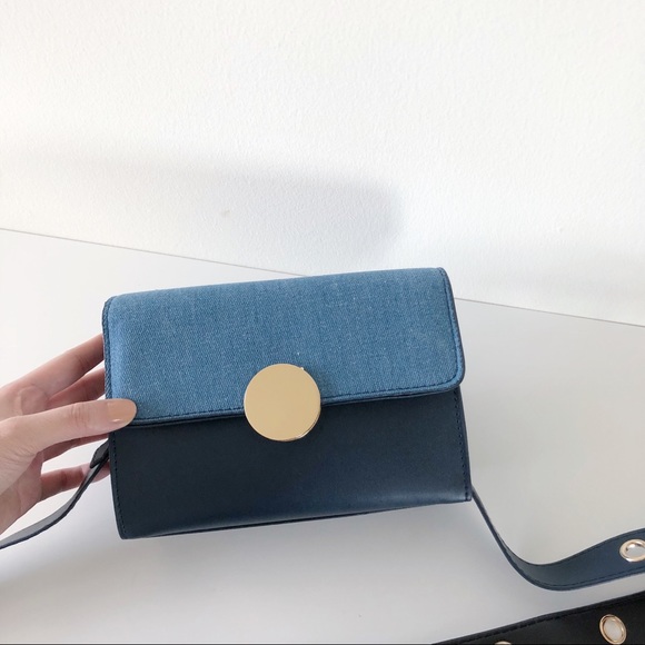 MOVING SALE (to 2/5) denim look small box bag - Picture 2 of 8